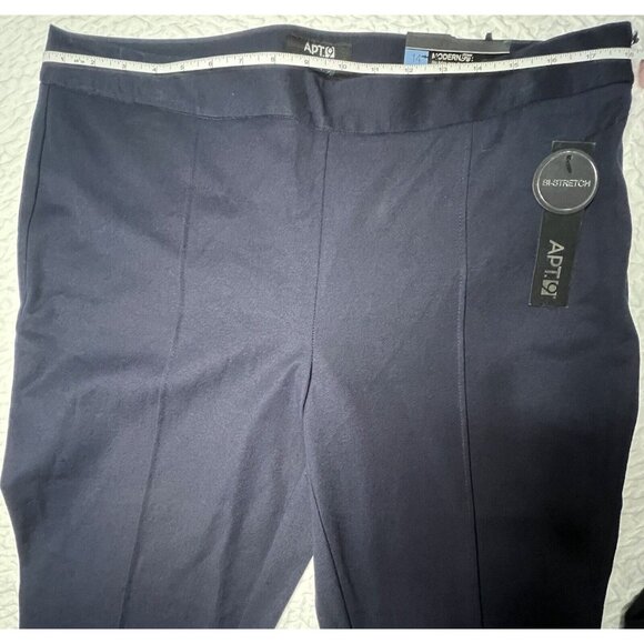 Apt. 9 Navy Blue Pants Women SZ 14 Bi-stretch Skinny Leg Modern Fit MSRP$48 NWT - Picture 4 of 5